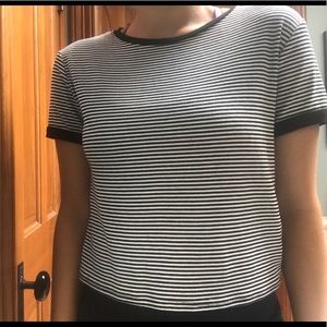 Stripped cropped top